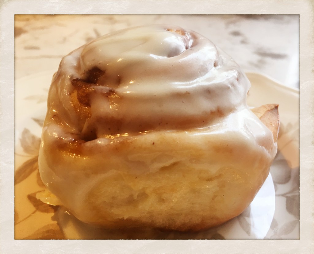 The love of a warm cinnamon&nbsp;bun